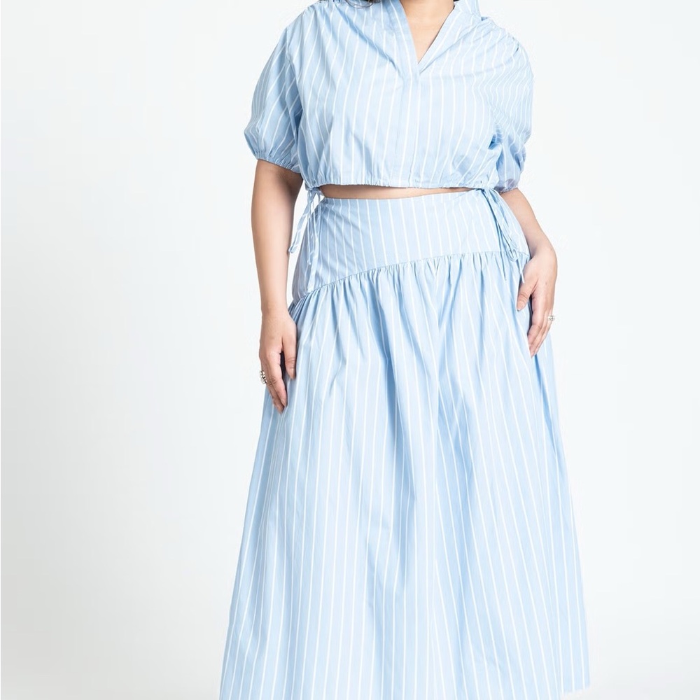 Eloquii Striped Skirt Set 16